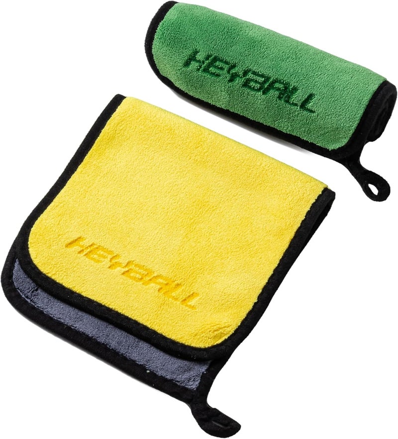 HEYBALL Premium Billiard Cue Cleaning Towels 2‑Pack, 16 x 12 in 800 GSM Microfiber Cloth – Ultra‑Thick Lint‑Free Wipe for Pool Cue, Balls & Table – Hanging Loop - Image 3
